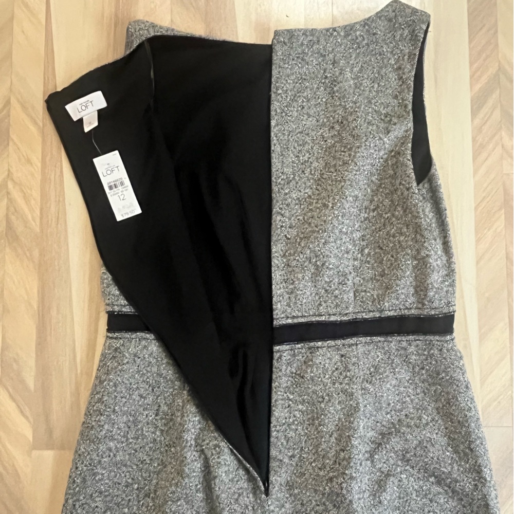 NWT- Loft grey dress - Picture 2 of 5